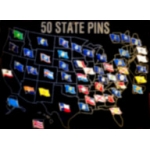 STATE FLAGS COMPLETE SET OF 50 STATE FLAG PINS